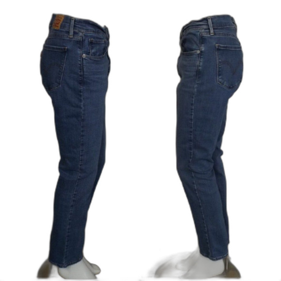 LEVI'S Jeans, 30, Classic Straight, Zipper fly, 5 pockets, Blue, Cotton Blend - Picture 7 of 14